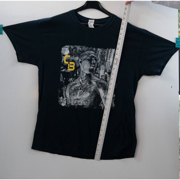 Chris Brown The Party Tour 2017 T-Shirt Black Hip Hop Short Sleeve Mens Size L - Picture 4 of 7